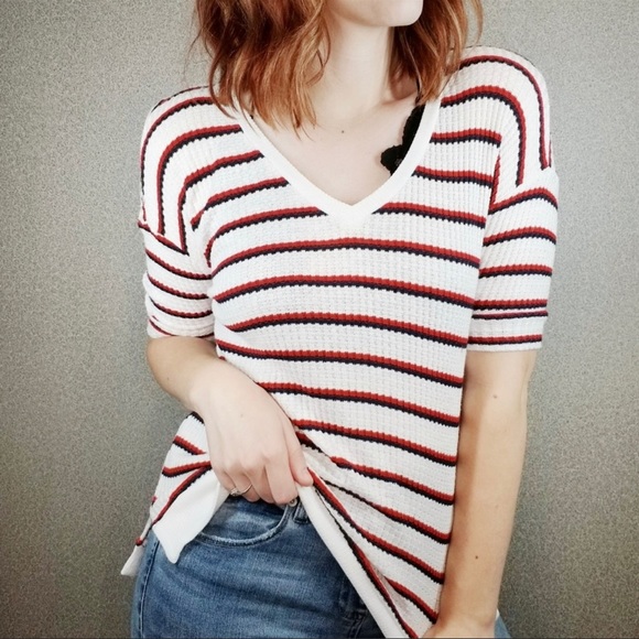 NWT Velvet by Spencer & Graham striped knit top - Picture 7 of 7